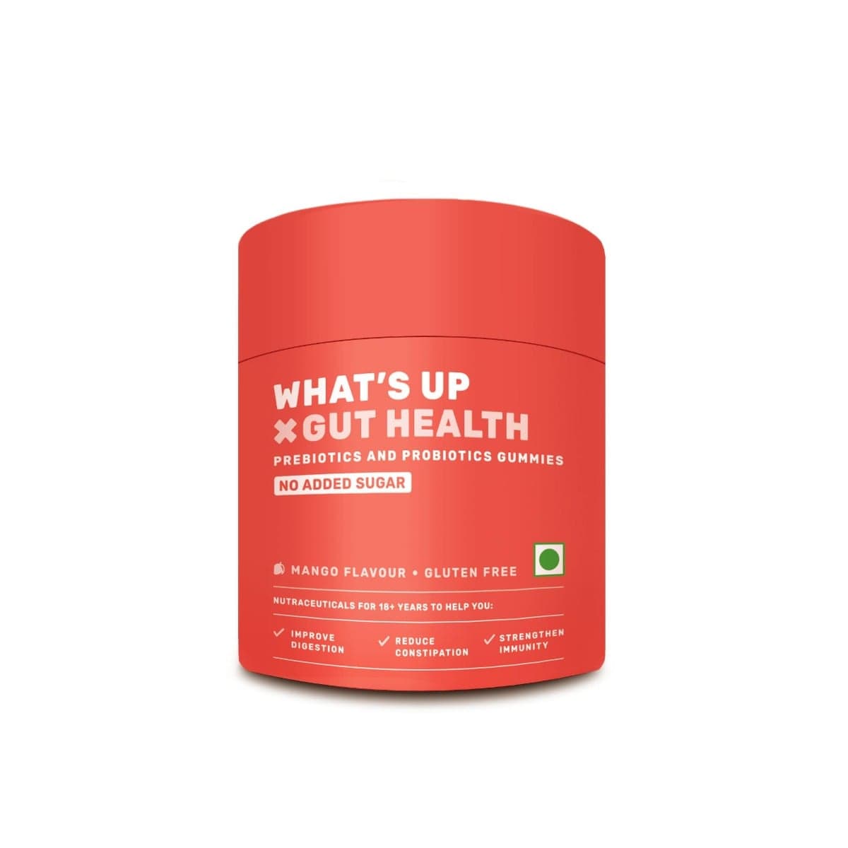 What's Up Wellness Gut Health Gummies | Prebiotic & Probiotic Gummies for Digestion, Constipation & Immunity | Bloating, Acidity & Gas Relief | Clinically Proven Strain | 15 Days Pack - Nutrition and Fitness Supplements | Buy online on ZillyBuy