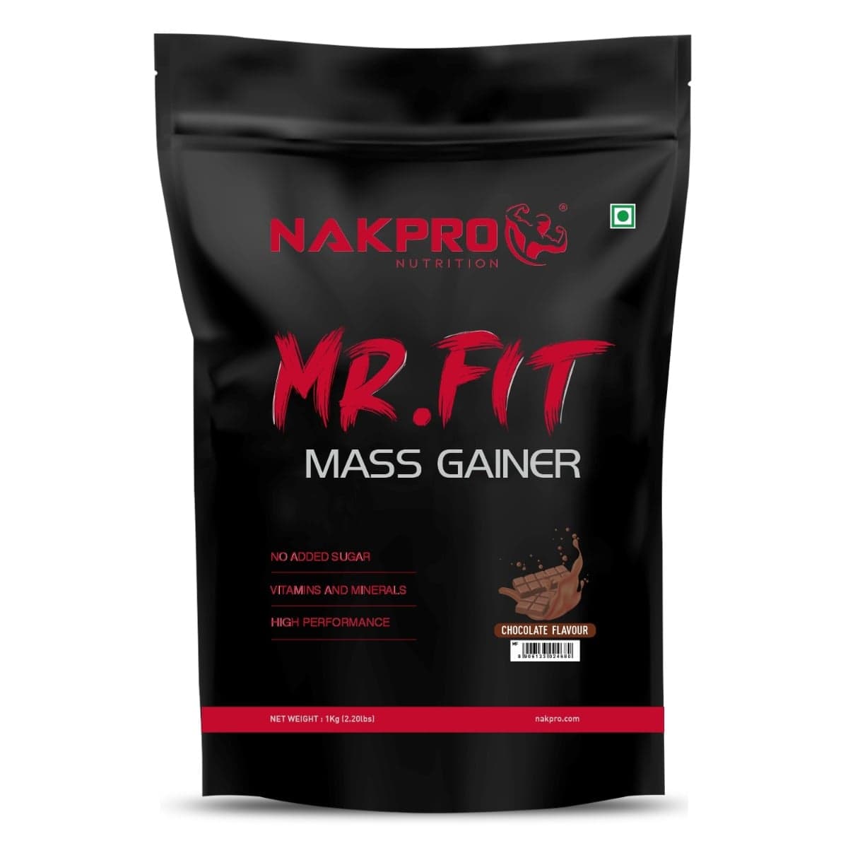 NAKPRO Mr. Fit Super Fast Weight Gainers/Mass Gainers Powder (1 Kg, Chocolate) - Nutrition and Fitness Supplements | Buy online on ZillyBuy