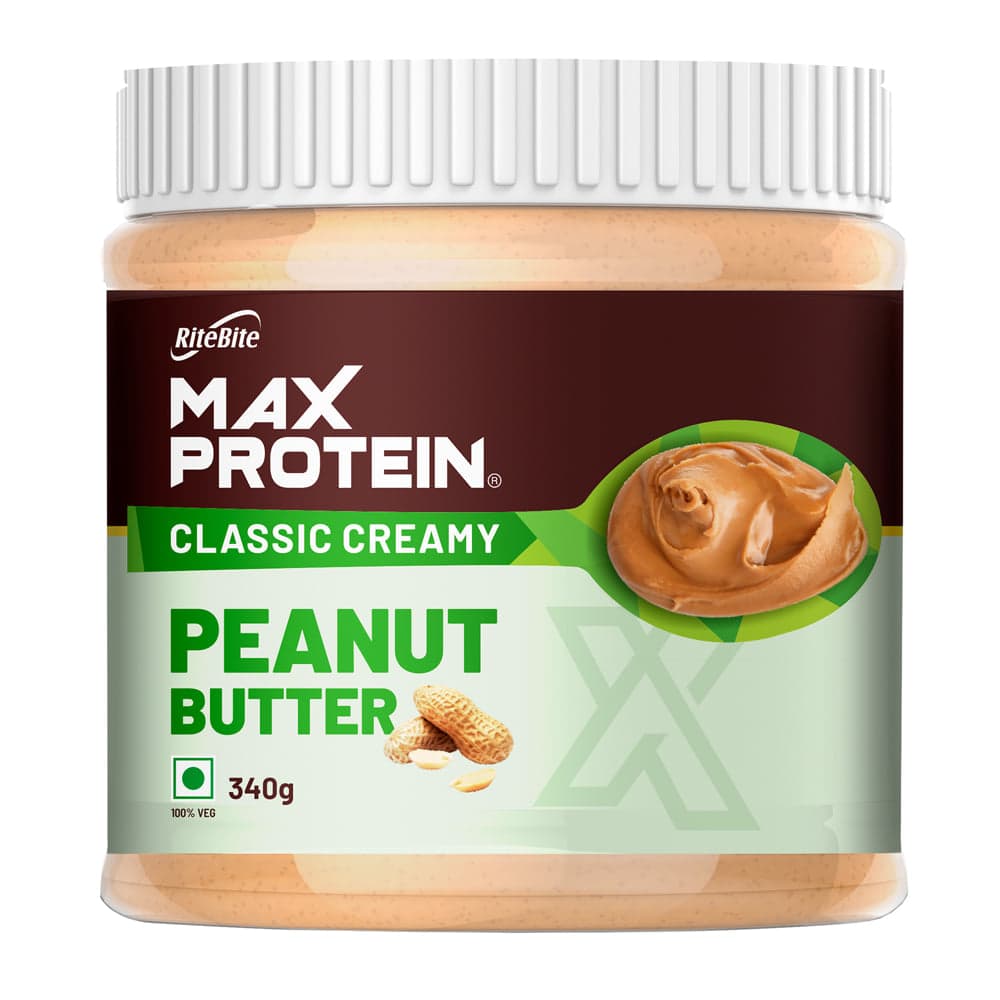 RiteBite Max Protein Classic Creamy Peanut Butter Spread, 340 g - Health Foods and Drinks | Buy online on ZillyBuy