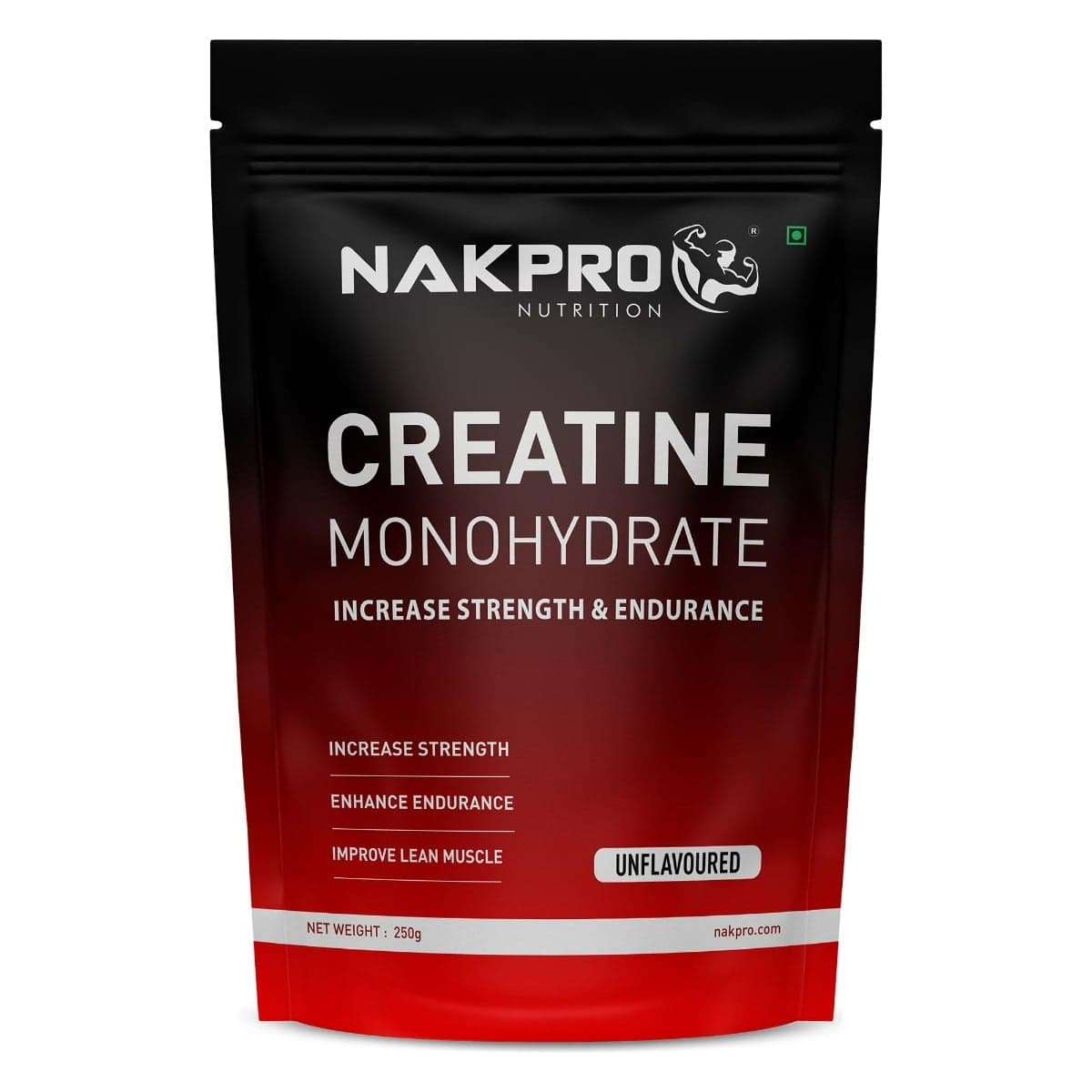 NAKPRO Micronised Creatine Monohydrate Powder (250g, Unflavoured) | 3g Creatine/Serving | Trustified Certified for Accuracy & Purity | Rapid Absorption Pre/Post Workout Supplement for Muscle Repair & Recovery | Supports Athletic Performance - Nutrition and Fitness Supplements | Buy online on ZillyBuy