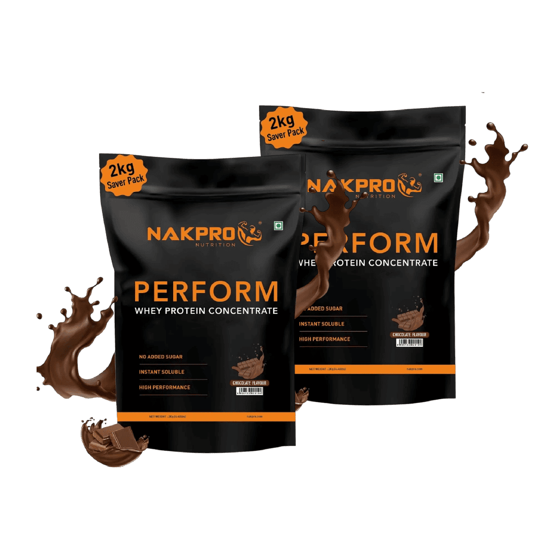 NAKPRO Perform Whey Protein Concentrate 2kg | 24g Protein, 5.3g BCAA | Trustified Certified 100% Authentic Supplement Powder & No Adulteration | Fast Absorbing Whey Protein Powder NAKPRO Perform Whey Protein Concentrate 2kg Chocolate | 24g Protein, 5.3g - Nutrition and Fitness Supplements | Buy online on ZillyBuy