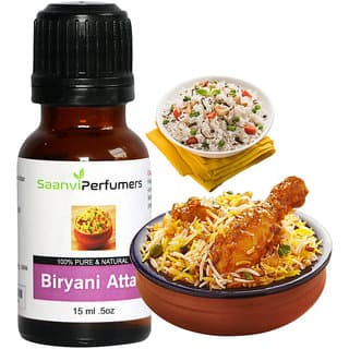 Saanvi Perfumers Biryani Attar Essence 15ML For Use Only in Veg/Non Veg Biryan and Pulao - Fragrance | Buy online on ZillyBuy