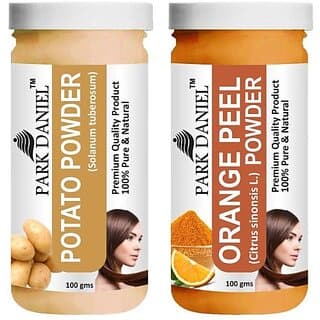 PARK DANIEL Premium Potato Powder & OrangePeel Powder Combo Pack of 2 Jars of 100 gms(200 gms) (200 g) - Hair Oils, Care, and Styling | Buy online on ZillyBuy