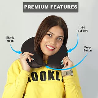 Flipon Travel Pillow Car Head Rest, Ergonomic Neck Pillow for Neck and Cervical Pain Relief - Home Furnishing - Bedding and Linen | Buy online on ZillyBuy