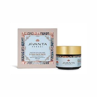 Jivanta Herbal D-Tan Face Pack For Tan Removal, Cleanses Pores Brightening Skin With Saffron Sandalwood - Skin Care - Face Cleansers | Buy online on ZillyBuy
