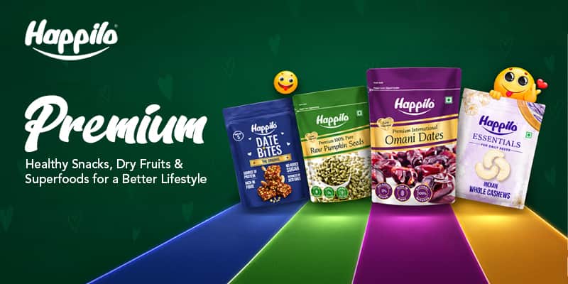 Happilo → Premium Healthy Snacks, Dry Fruits & Superfoods for a Better Lifestyle