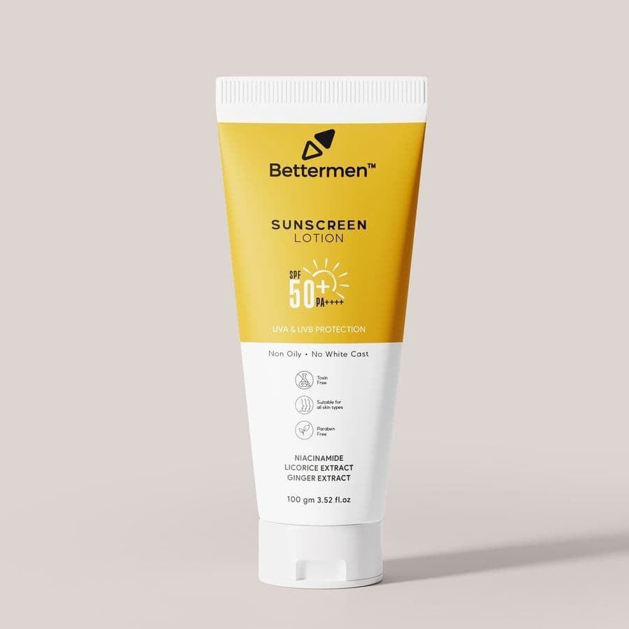 Bettermen Niacinamide Sunscreen SPF 50+ PA++++ 100mL - Skin Care - Lotions, Moisturisers, and Creams | Buy online on ZillyBuy