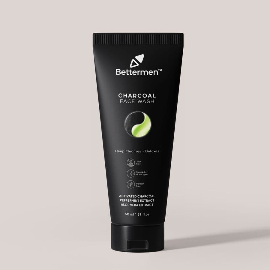 Bettermen Activated Charcoal Face Wash 50mL - Skin Care - Face Cleansers | Buy online on ZillyBuy