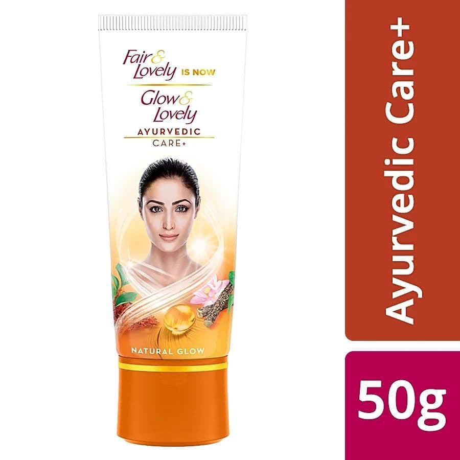 Glow & Lovely Natural Face Cream Ayurvedic Care+, 50 G Tube - Skin Care - Lotions, Moisturisers, and Creams | Buy online on ZillyBuy