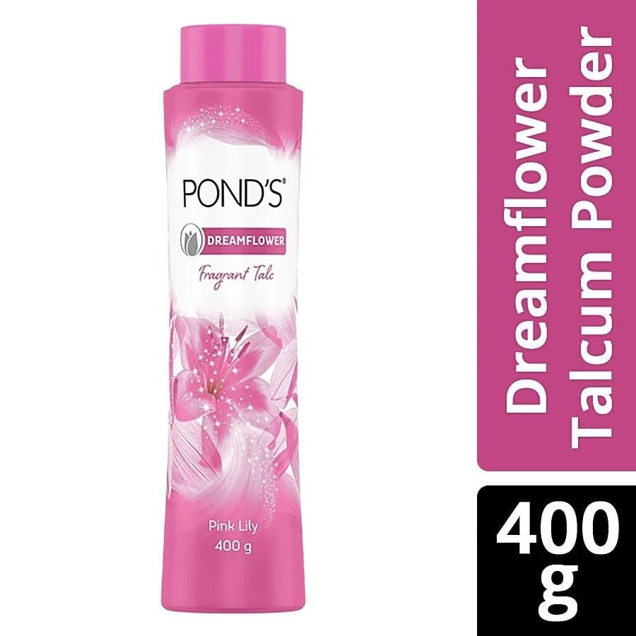 Ponds Dreamflower Fragrant Talc, 400 G - Skin Care - Lotions, Moisturisers, and Creams | Buy online on ZillyBuy