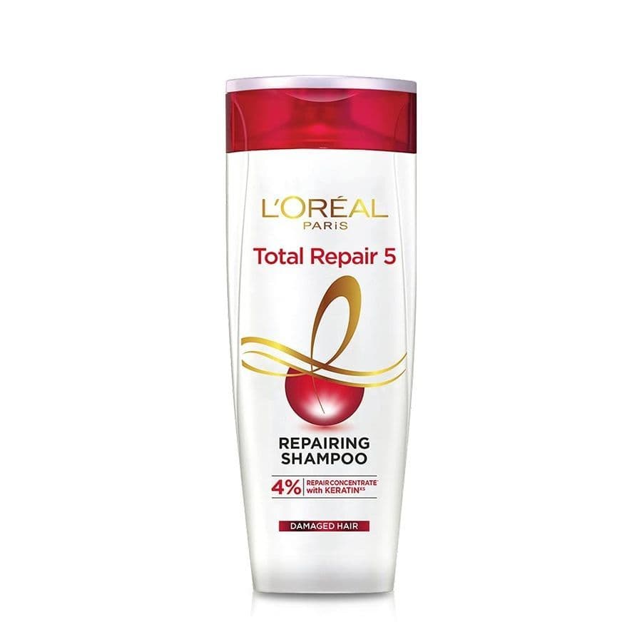L'Oreal Paris Total Repair 5 Repairing Shampoo With Keratin Xs, 192.5Ml - Shampoos and Conditioners | Buy online on ZillyBuy