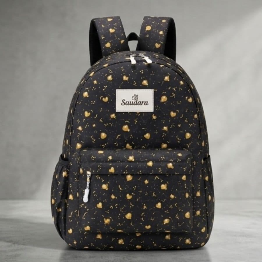 Saudara Casual Backpacks for Women (Black)