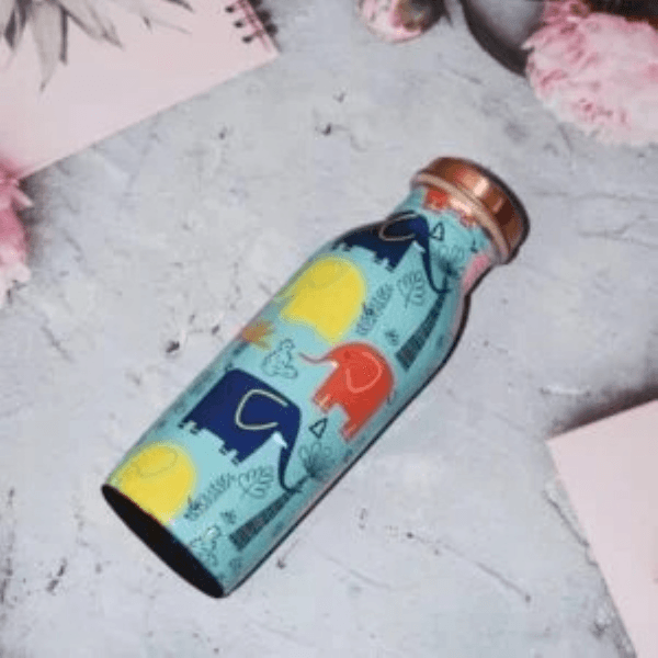 Copper Bottle – Royal Peacock & Tree Design - Kitchen Storage and Containers | Buy online on ZillyBuy