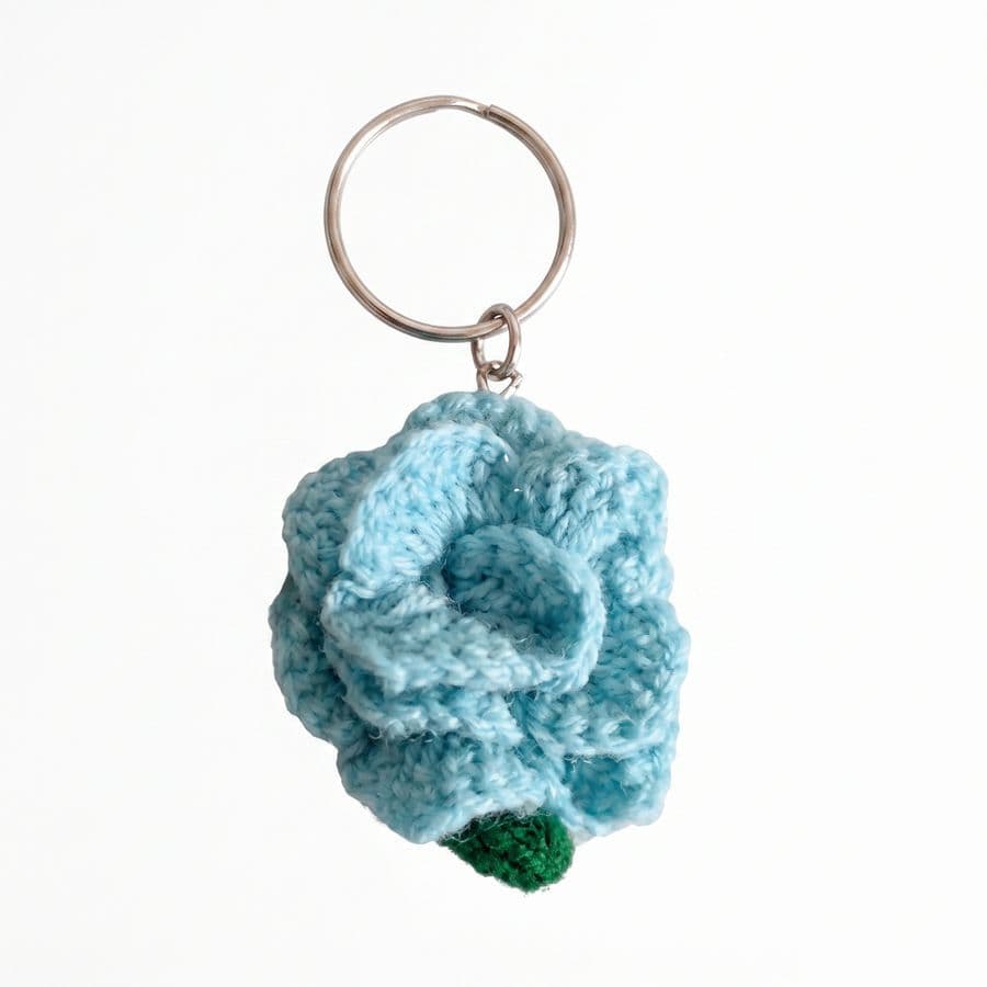 Handcrafted Crochet Flower Keychain - Home Decor | Buy online on ZillyBuy