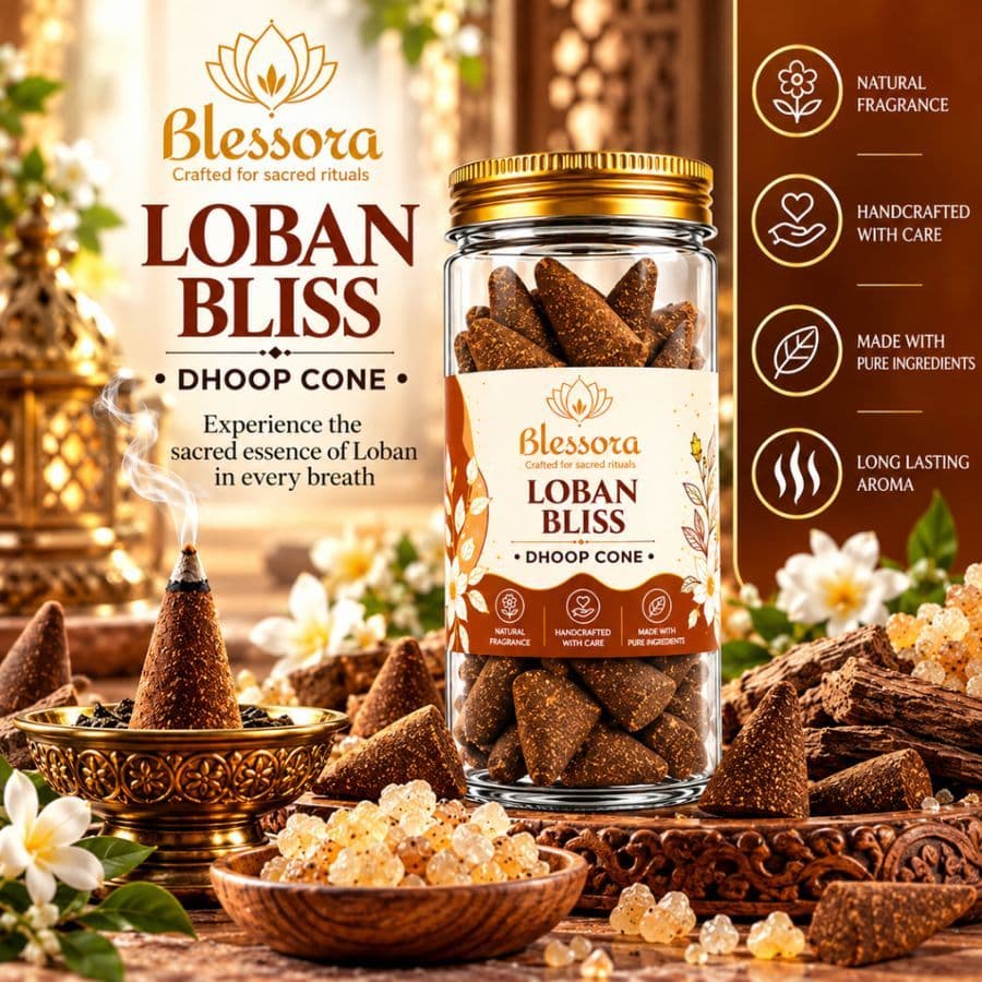 Blessora Loban Bliss Dhoop Cone - 40 PC