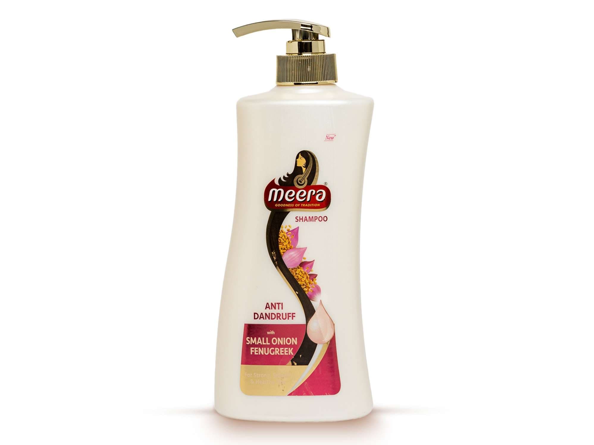 Meera Anti Dandruff Shampoo, With Goodness Of Small Onion and Fenugreek, Nourishment, For Men And Women, Paraben Free, 650 ml - Hair Care - Shampoo, Oils, Conditioners | Buy online on ZillyBuy