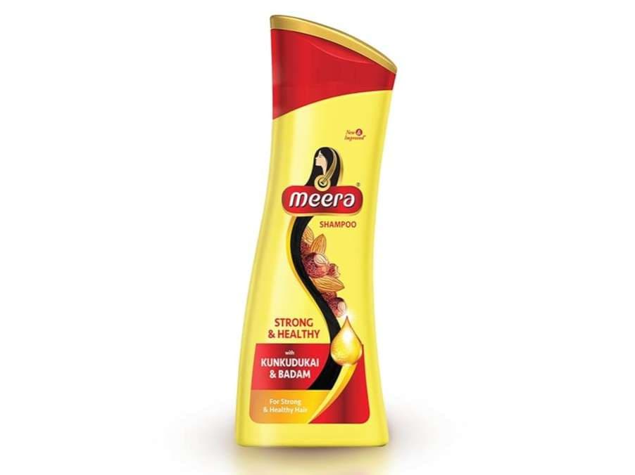 Meera Strong and Healthy Shampoo, With Goodness of Kunkudukai & Badam, Gives Soft & Smooth Hair, For Men and Women, Paraben Free, 180 ml - Hair Care - Shampoo, Oils, Conditioners | Buy online on ZillyBuy
