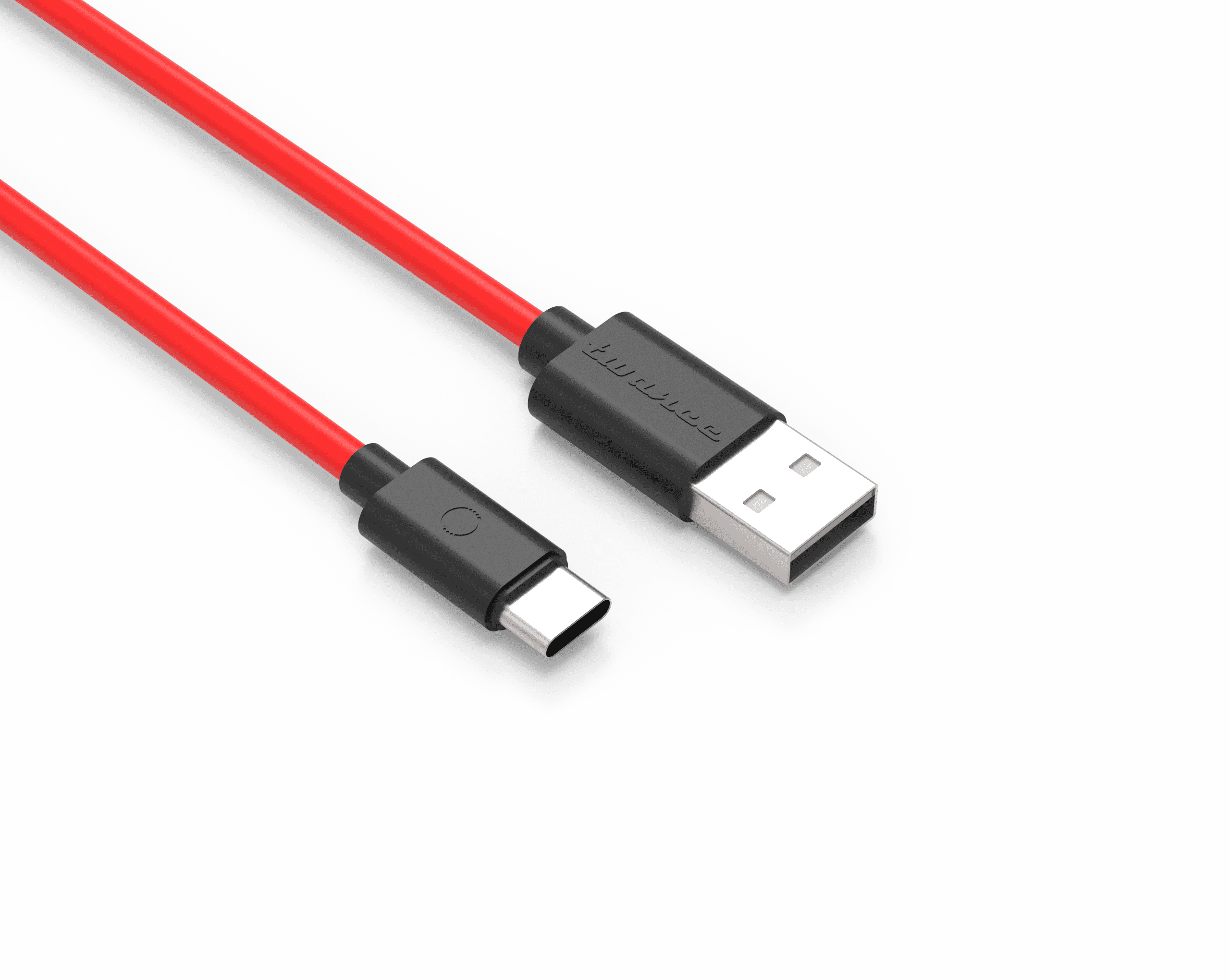 Twance T24R TPE - Type C to USB Charging & data transfer Cable, 2 M, Red