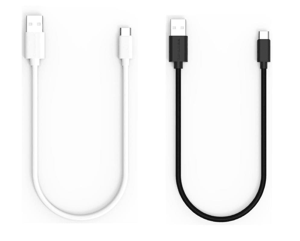 Twance 0.25 Meter small Type C to USB Fast charging and data transfer Cable, Black and White Color, (Pack of 2) - Charger | Buy online on ZillyBuy