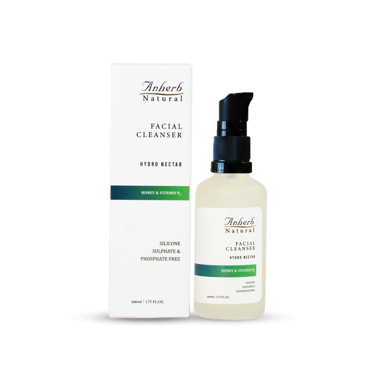 Anherb Natural Hydro Nectar Facial Cleanser, Honey & Vitamin B3 Radiance For Gentle Hydration - 100ml - Skin Care - Face Cleansers | Buy online on ZillyBuy