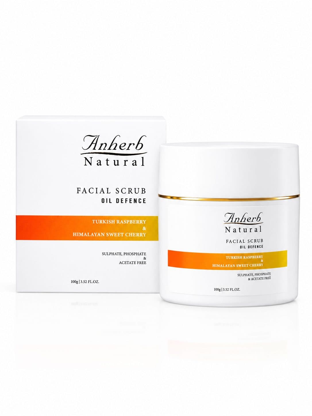 Anherb Natural Oil Defence Face Scrub - 200g - Skin Care - Face Cleansers | Buy online on ZillyBuy