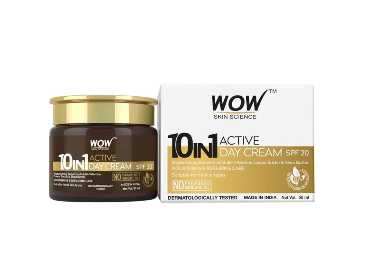 WOW 10 In 1 Active Miracle Oil Day Cream, No Parabens & Mineral - 50 ml