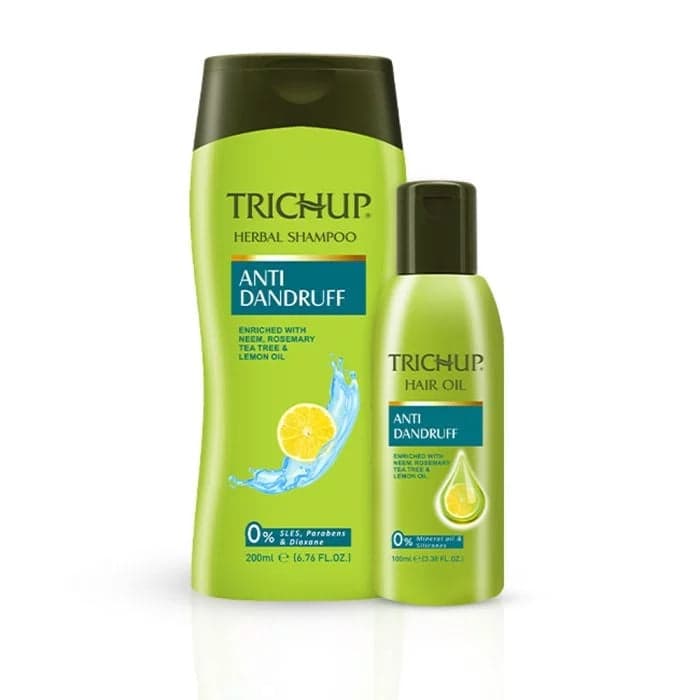 Trichup Anti-Dandruff Hair Care Kit – Shampoo 200ml & Hair Oil 100ml - Hair Care - Shampoo, Oils, Conditioners | Buy online on ZillyBuy