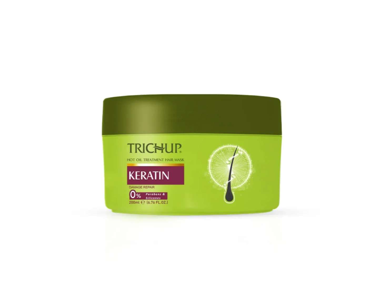 Trichup Keratin Hot Oil Treatment Hair Mask 200 ml – Deep Repair, Frizz Control & Shine Treatment - Hair Care - Shampoo, Oils, Conditioners | Buy online on ZillyBuy