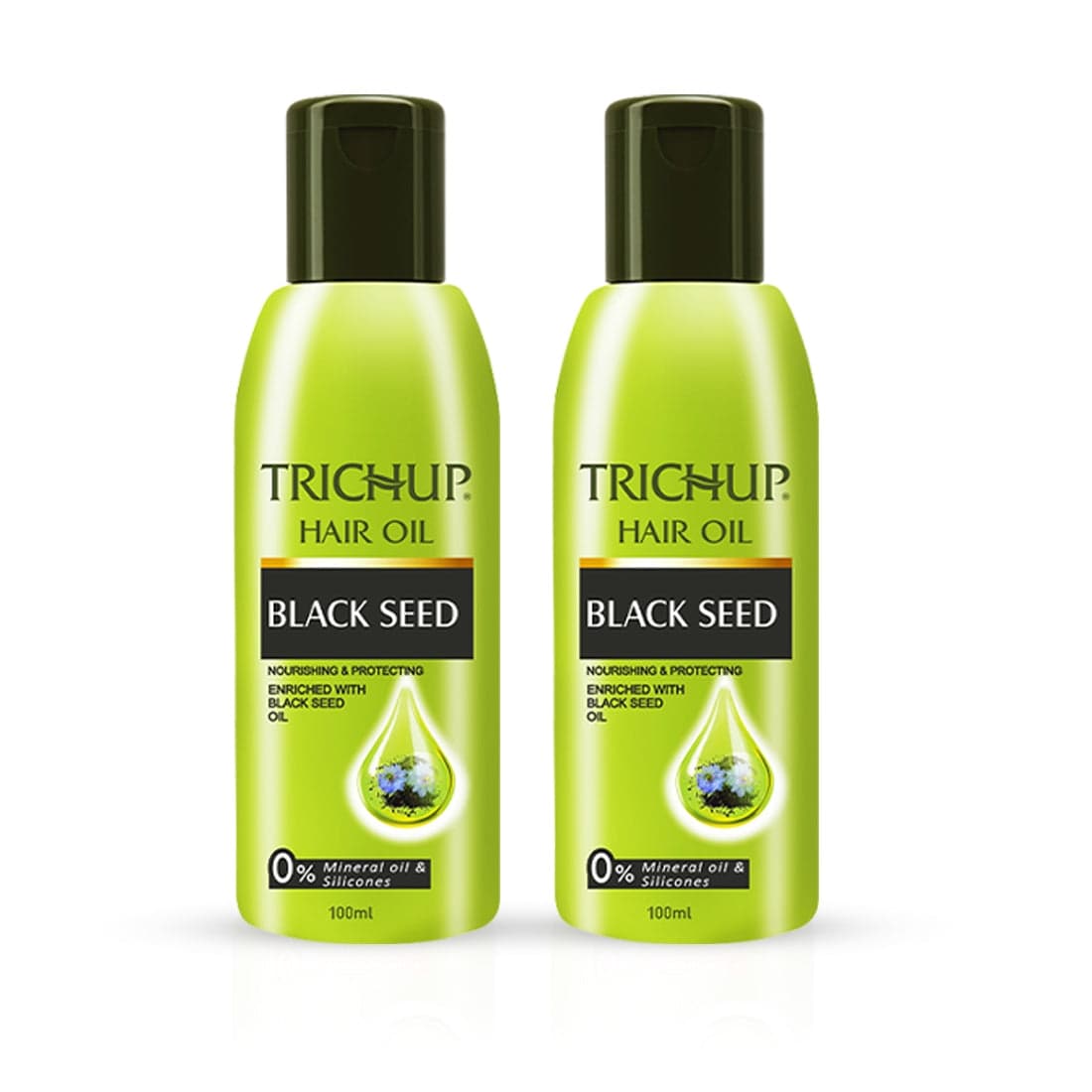 Trichup Black Seed Hair Oil – 100 ml × 2 Pack (Natural Ayurvedic Nourishing Oil) - Hair Care - Shampoo, Oils, Conditioners | Buy online on ZillyBuy