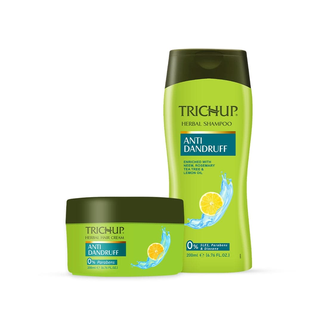 Trichup Anti-Dandruff Hair Care Kit – Shampoo 200ml & Hair Cream 200ml - Hair Care - Shampoo, Oils, Conditioners | Buy online on ZillyBuy