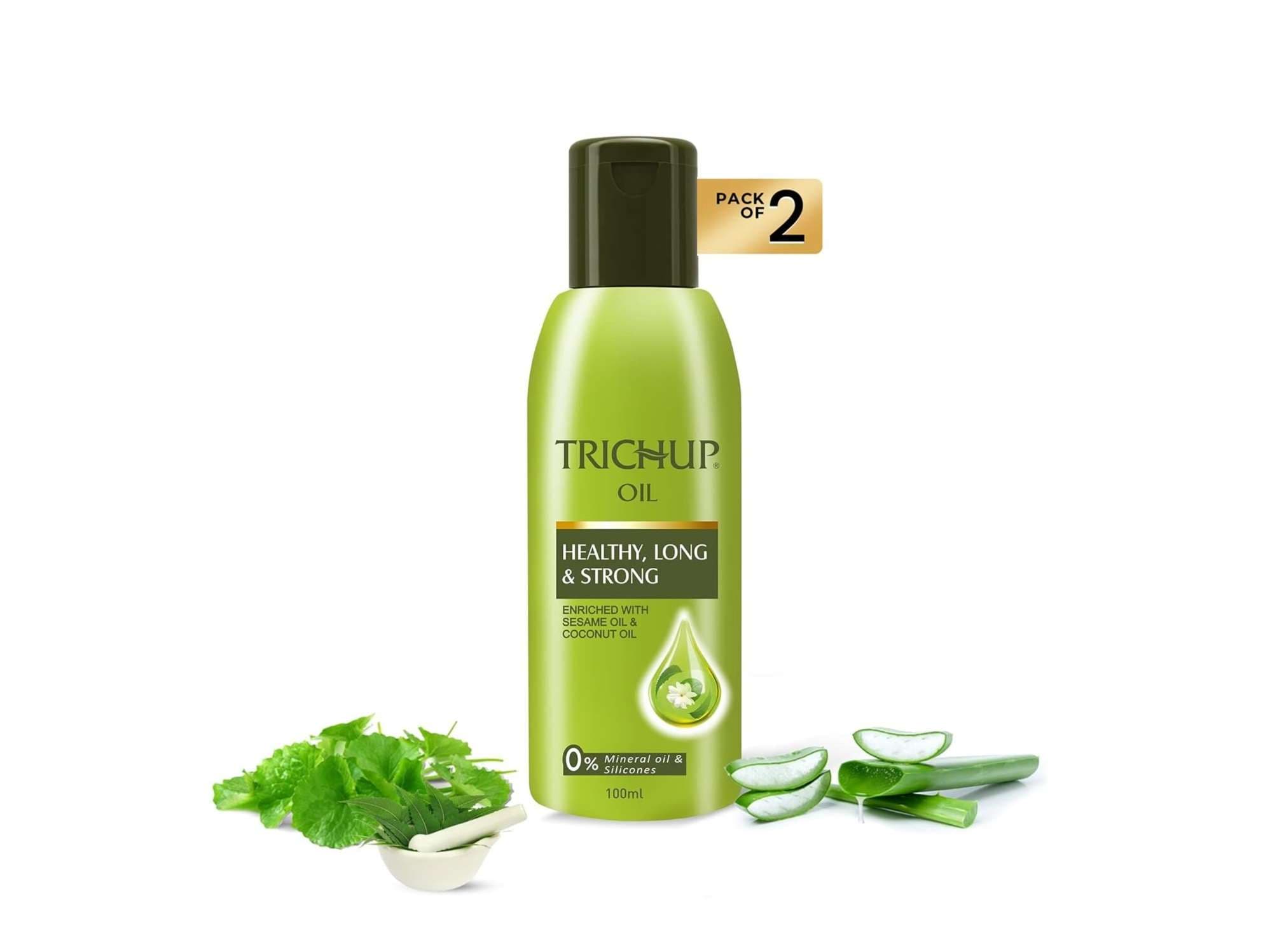 Trichup Healthy Long & Strong Hair Oil 100 ml Pack of 2 – Nourishing Herbal Oil for Stronger Hair - Hair Care - Shampoo, Oils, Conditioners | Buy online on ZillyBuy