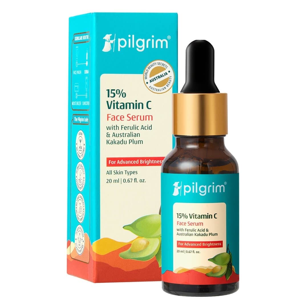 Pilgrim 15% Vitamin C Face Serum For Advanced Brightness - 20 ml - Skin Care - Lotions, Moisturisers, and Creams | Buy online on ZillyBuy