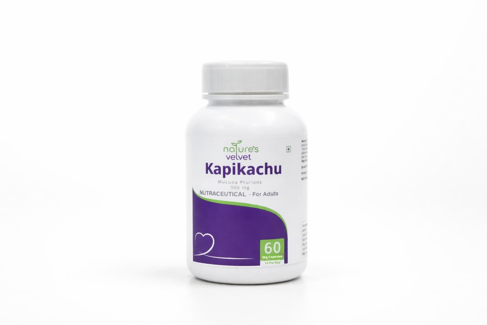 Natures Velvet Kapikachu (Mucuna Pruriens) Extract 500 mg Veg Capsules for Men’s Vitality, Energy & Wellness Support – 60 Veg Capsules - Nutrition and Fitness Supplements | Buy online on ZillyBuy