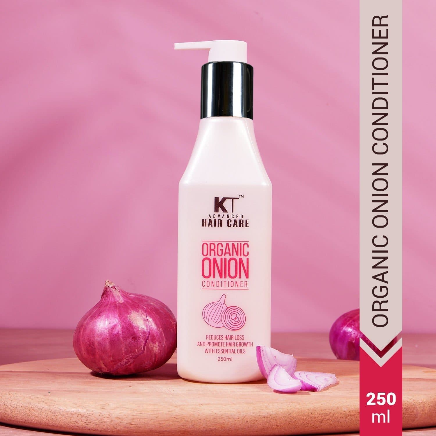 KT Professional Organic Onion Conditioner, Hair Fall Control, Repairs & Strengthens Hair - 250ml - Hair Care - Shampoo, Oils, Conditioners | Buy online on ZillyBuy