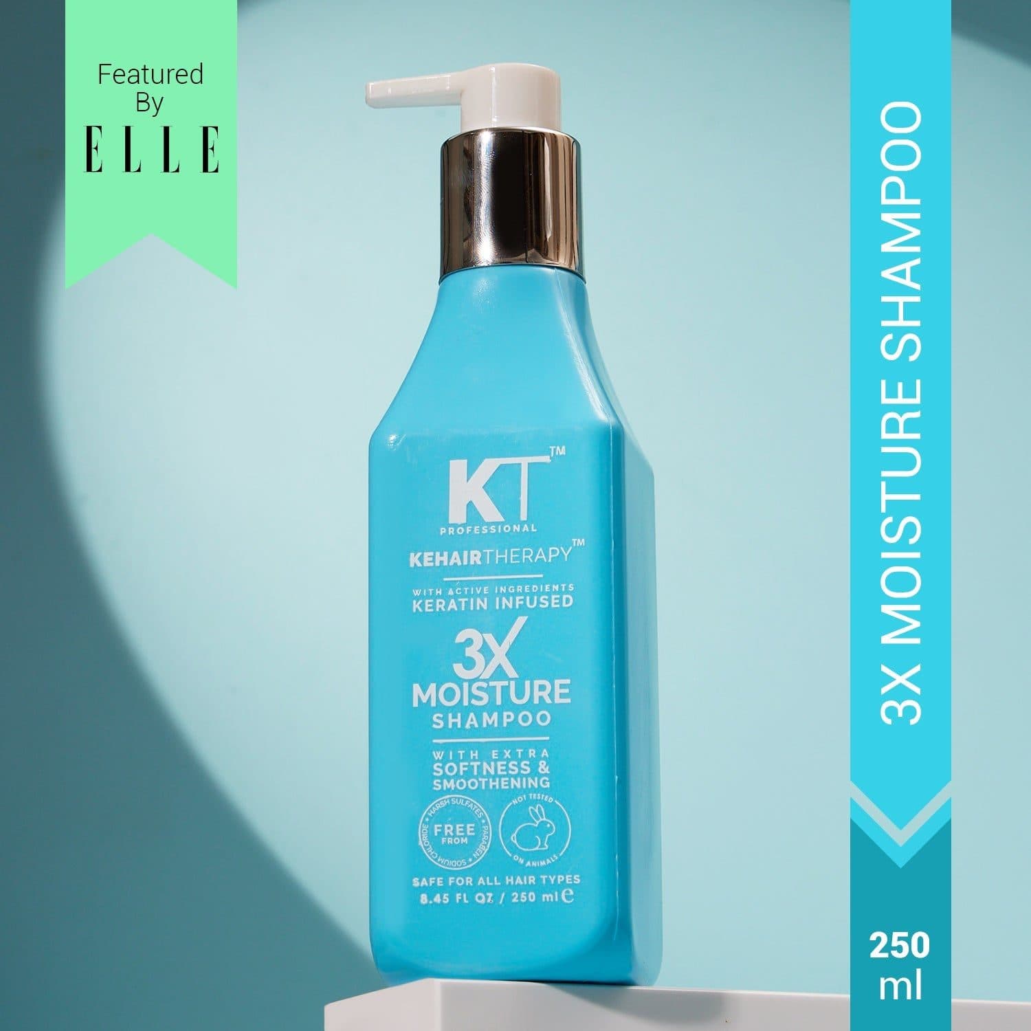 KT Professional 3X Moisture Shampoo, Hydrates & Smooths Dry Hair - 250ml - Hair Care - Shampoo, Oils, Conditioners | Buy online on ZillyBuy