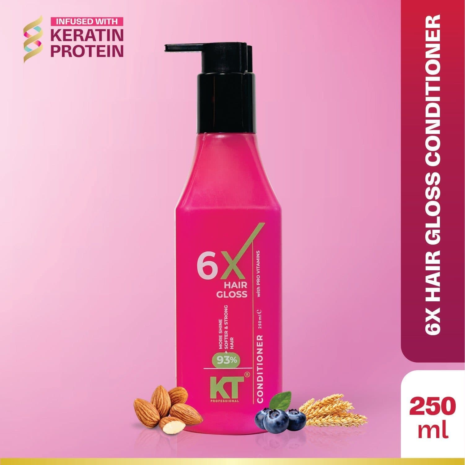 KT Professional 6X Hair Gloss Conditioner – 250ml - Hair Care - Shampoo, Oils, Conditioners | Buy online on ZillyBuy