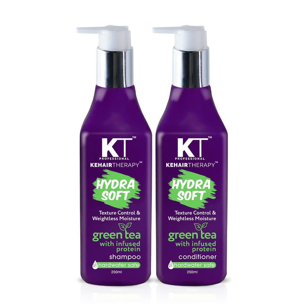 KT Professional Hydra Soft Shampoo & Conditioner, Texture Control & Weightless Moisture - 250ml Each - Hair Care - Shampoo, Oils, Conditioners | Buy online on ZillyBuy