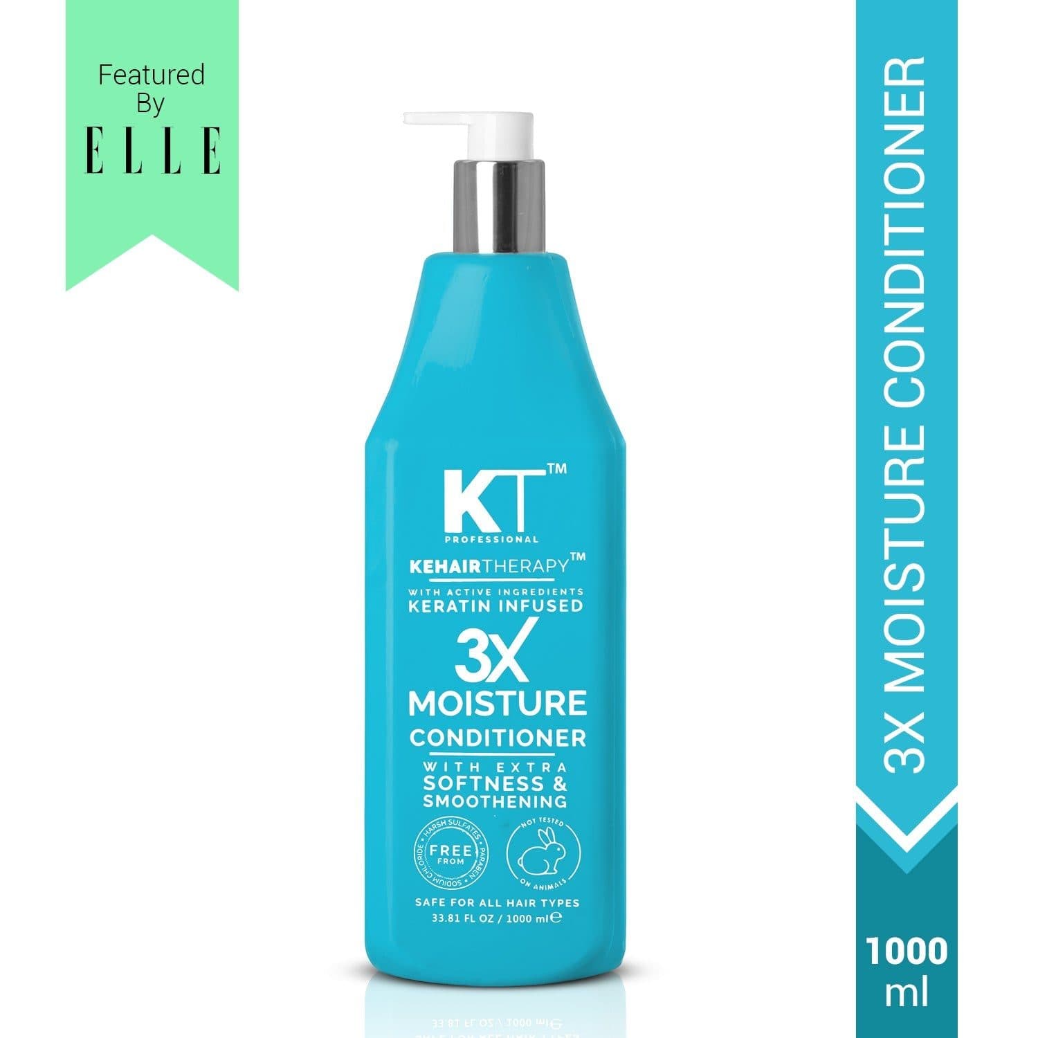KT Professional 3X Moisture Conditioner – 1000ml, Deep Hydration & Keratin-Infused - Hair Care - Shampoo, Oils, Conditioners | Buy online on ZillyBuy