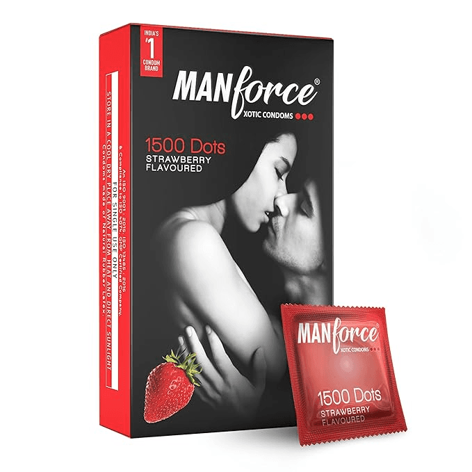 MANFORCE WILD CONDOMS (STRAWBERRY) 10S - Sexual Wellness | Buy online on ZillyBuy