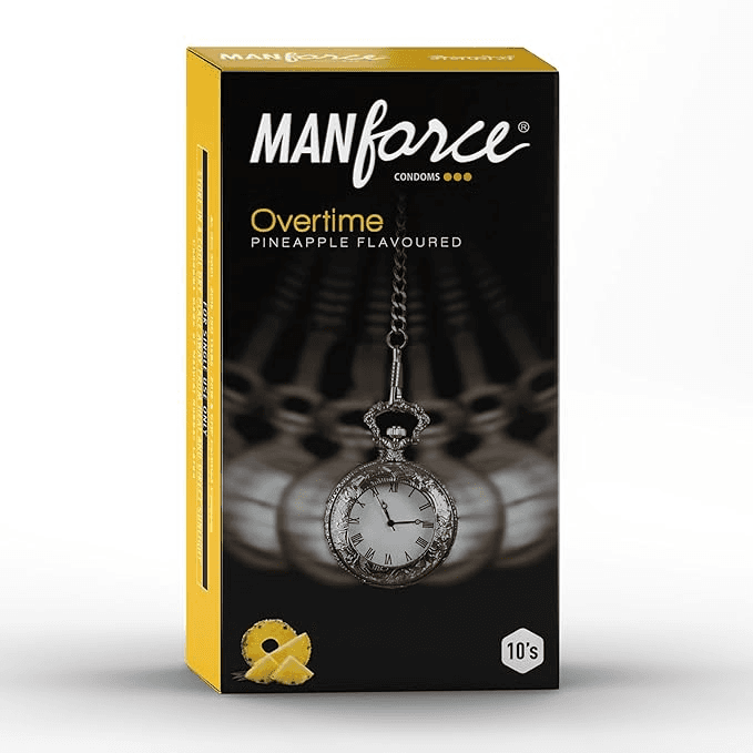 MANFORCE CONDOMS(OVERTIME)(PINEAPPLE)10S - Sexual Wellness | Buy online on ZillyBuy
