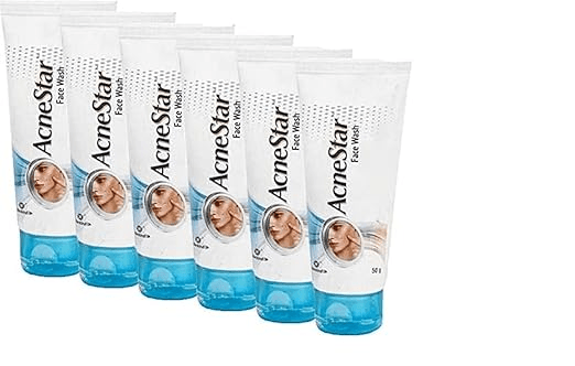 Acnestar Face Wash - 50 gm x Pack of 6 - Medicated Skin Care | Buy online on ZillyBuy