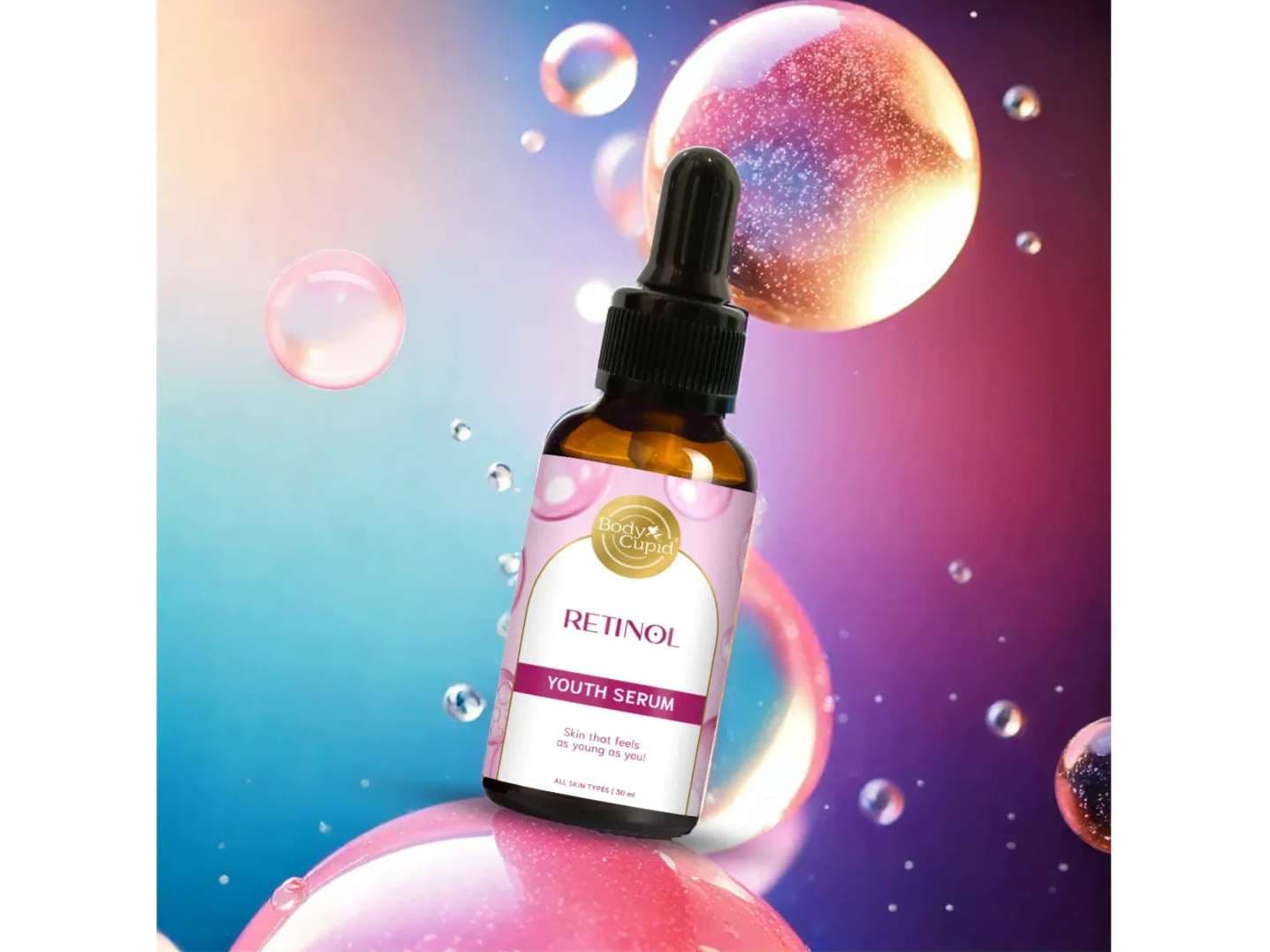 Body Cupid Retinol Face serum with Hyaluronic acid - 30 ml - Skin Care - Oils and Serums | Buy online on ZillyBuy