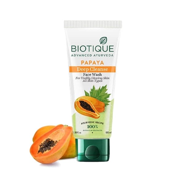 Biotique Papaya Deep Cleanse Face Wash 100ml - Skin Care - Face Cleansers | Buy online on ZillyBuy