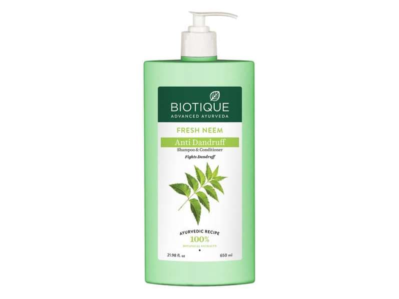 Biotique Fresh Neem Anti Dandruff Shampoo & Conditioner 650ml - Hair Care - Shampoo, Oils, Conditioners | Buy online on ZillyBuy