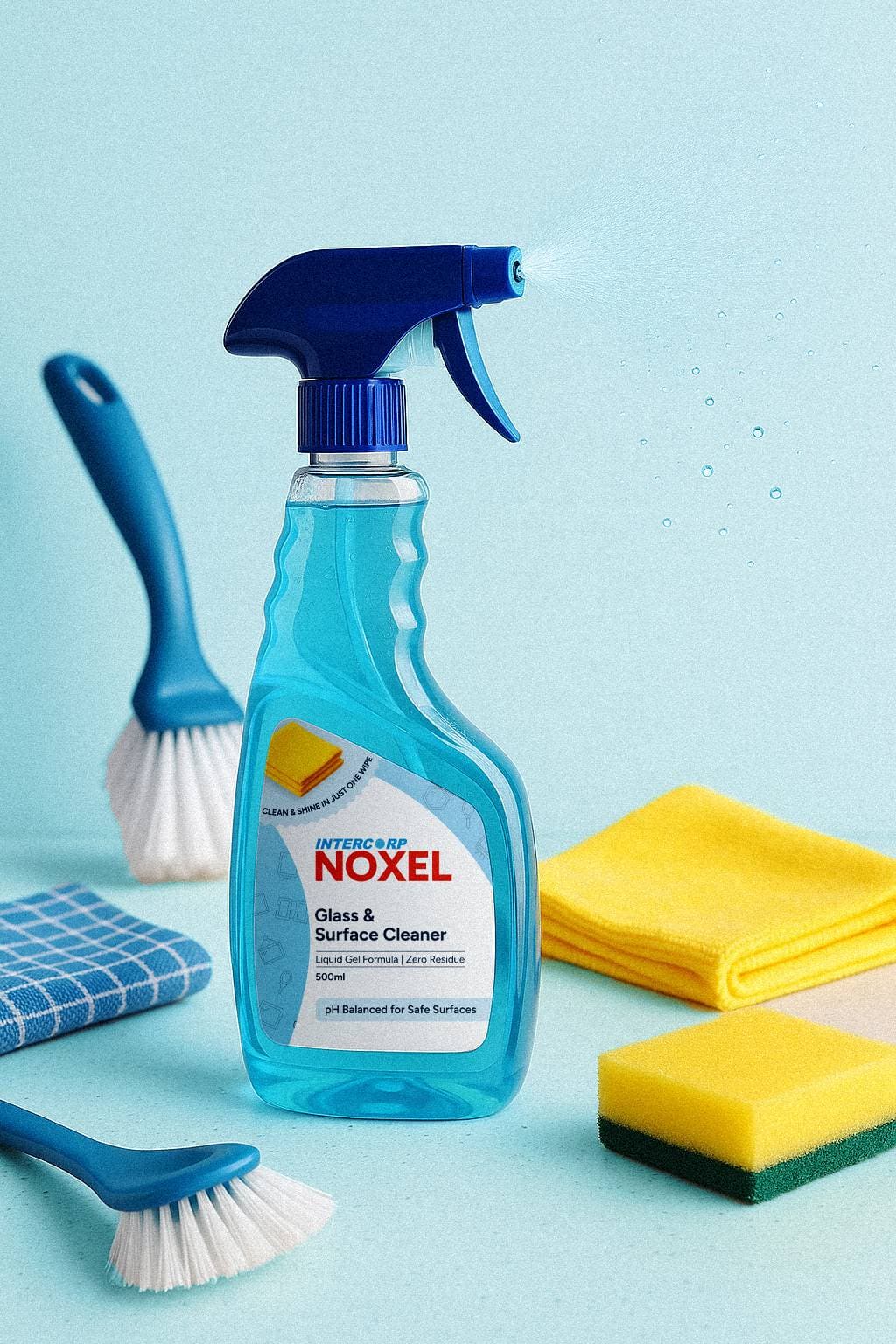 Intercorp Noxel Glass & Surface Cleaner Sprayer - 500ml - Bins and Bathroom | Buy online on ZillyBuy