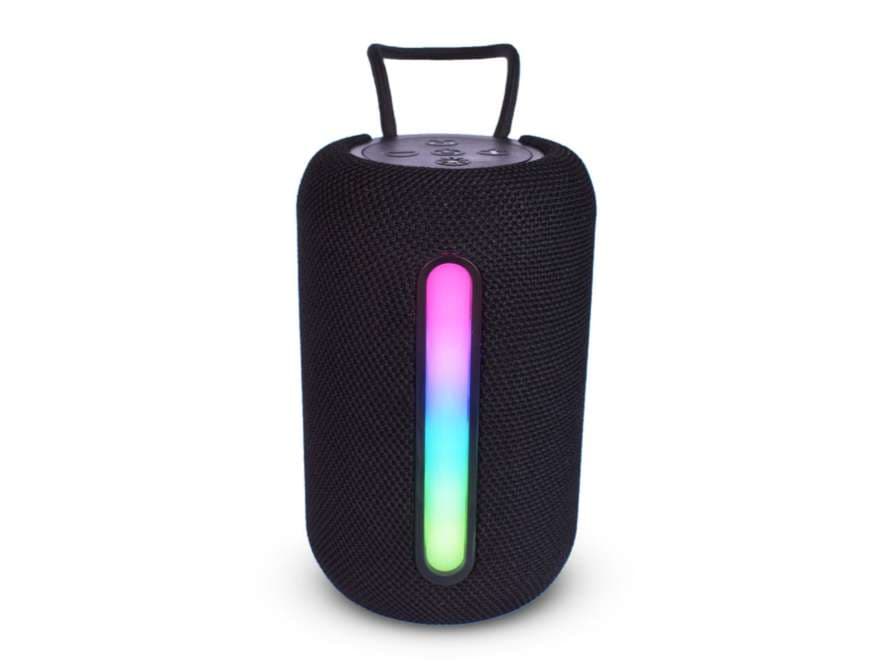 Pebble POD 6W Bluetooth Speaker with HD Sound, RGB LED Light, Compact Design, Fabric & Silicone Build, Multiple Connectivity - Black - Speaker | Buy online on ZillyBuy