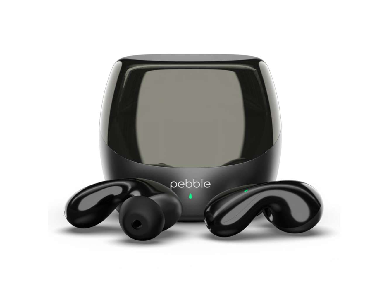 Pebble Wave Buds High Bass Clear Sound Quality, Passive Noise Cancellation, 10mm Dynamic Drivers, Premium Design, Up to 20Hrs Play time, IPX4 - Black - Earphone | Buy online on ZillyBuy