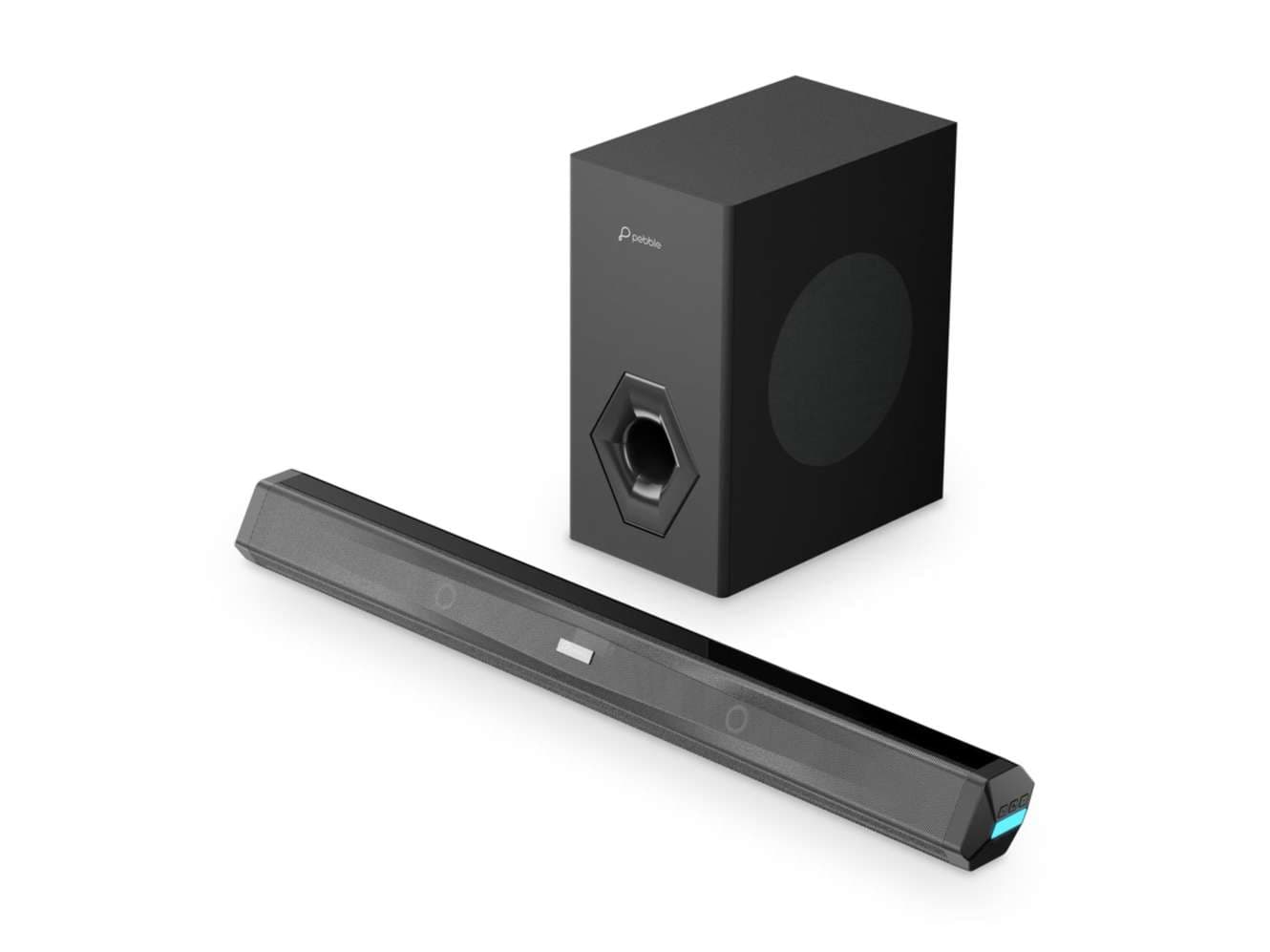 Pebble Magna 16 Soundbar with Subwoofer 160W Deep Bass 21 Channel Surround Digital Display Audio Power Amplifier - Speaker | Buy online on ZillyBuy