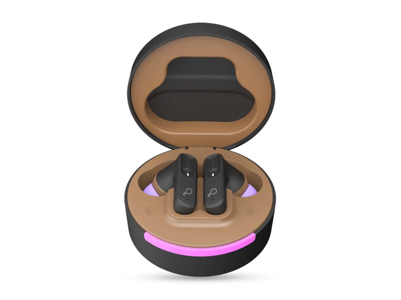 Pebble Blissbuds Hue, TWS Earbuds, ANC & ENC, Deep Bass & Clear Sound, RGB Light 4 Mics, Snug Fit, Voice Assistant, Dual Pairing - Black - Earphone | Buy online on ZillyBuy