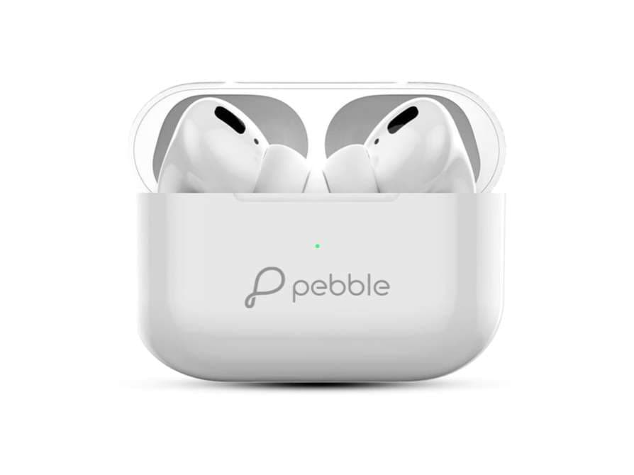 Pebble Echo Buds Power full Sound, Passive Noise Cancellation Auto Pairing, Type-C Charging, Handsfree Call - White - Earphone | Buy online on ZillyBuy